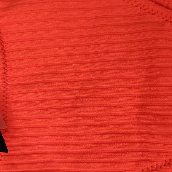 Red rib String bathing suit bottom - Picture 6 of 7